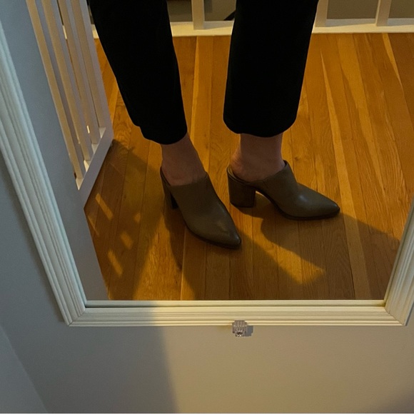 Frye mules. Size 9. Taupe/gray. Great used condition. Hardly worn. - Picture 3 of 3